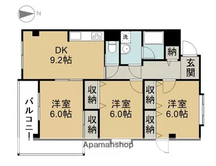 MY松原東【301号室】の間取り