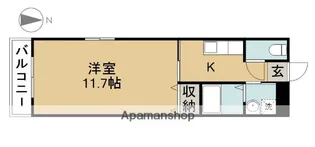 クリーンアズールⅡ【206号室】の間取り