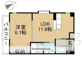 コモンズ城並【2階】の間取り