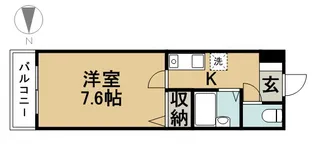1Kの間取り画像