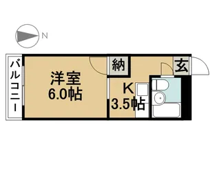 エミネンス園【303号室】の間取り