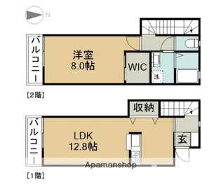 グリーンコート【A101号室】の間取り