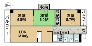 シープヒルズ七宝【5階】の間取り