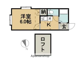 プライムコート【201号室】の間取り