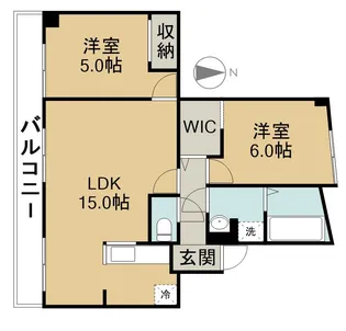 八幡マンション【203号室】の間取り
