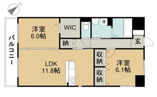 ルチアーノ【303号室】の間取り