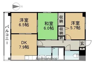 ル・クオーレ【3階】の間取り
