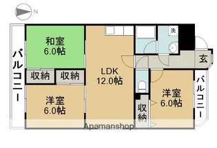 MENAGEKOMORI【4階】の間取り