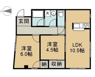ベルパークいづみ【205号室】の間取り