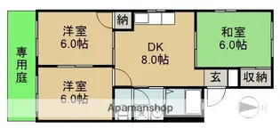 パーク美里【102号室】の間取り