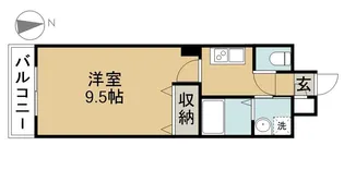 ロイヤルコート天王【101号室】の間取り