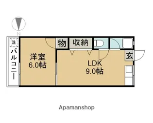 コーポ大脇【202号室】の間取り