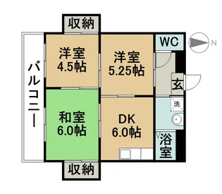 コーポエム5【3B号室】の間取り