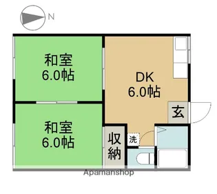 ファミール伏木【1階】の間取り