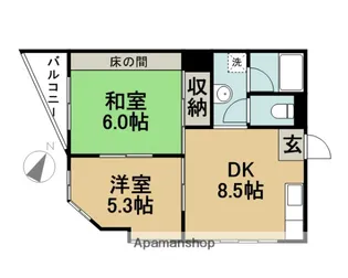 愛知県あま市甚目寺【マンション】の間取り