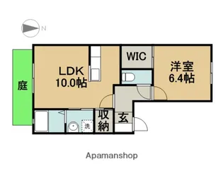 ディアコートT B棟【102号室】の間取り