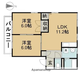 DOLCE新川【202号室】の間取り