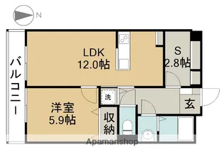 第一ヤマモリビル【202号室】の間取り