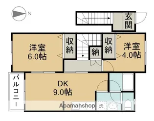 エクセルⅡサツキ【2階】の間取り