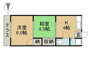 コーポ松野【103号室】の間取り