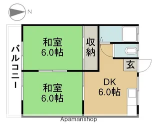 天王ハイツ【102号室】の間取り