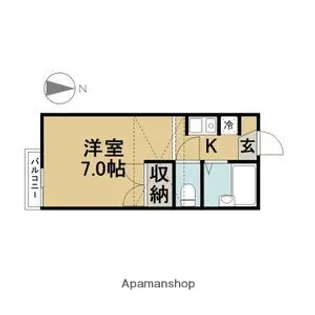 レオパレス福塚【1階】の間取り