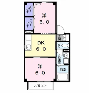 ルミエールK【2階】の間取り