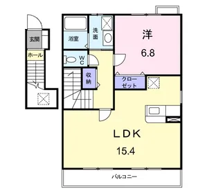 ラフィネE【2階】の間取り