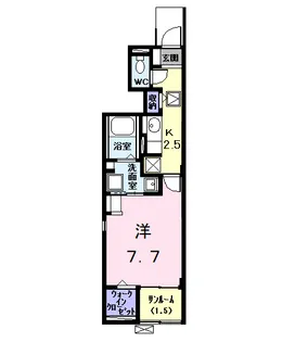 K.F.K.アルバ TWO【1階】の間取り