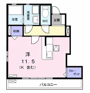 シャトレ純Ⅱ【1階】の間取り