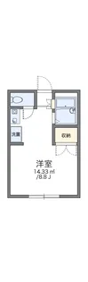レオパレス星の宮【2階】の間取り