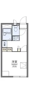 レオパレスイーグル【204号室】の間取り