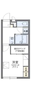 レオパレスエスペランサ【107号室】の間取り