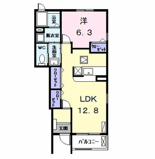 プラシード【1階】の間取り