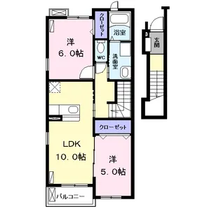 エステート花ノ木【2階】の間取り