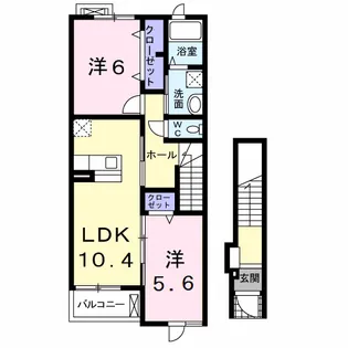 エルフィン ガーデン【2階】の間取り