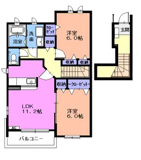 K’F STYLE【2階】の間取り