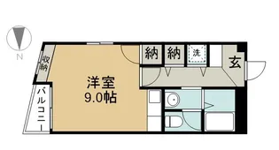 メゾン・ド・ブルーコロネット【101号室】の間取り