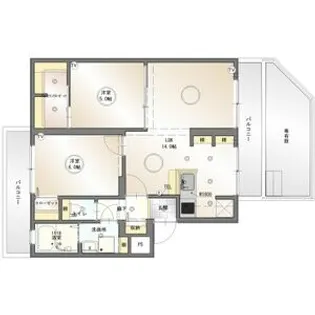 メゾン西町【1階】の間取り