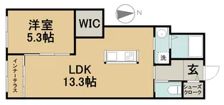 シエルクレール【1階】の間取り
