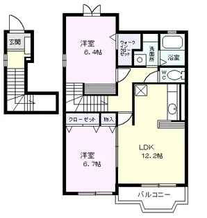 セレノアロッジオ【2階】の間取り