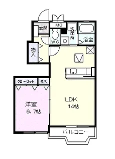 セレノアロッジオ【1階】の間取り