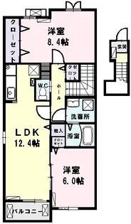 ドマーニ・W【2階】の間取り