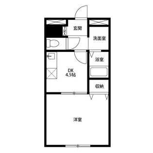 アムールAー1【1階】の間取り