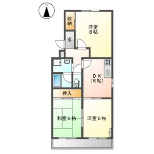 エスポアールうめだ【00301号室】の間取り