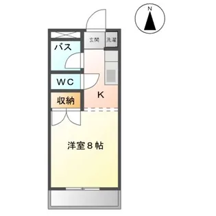 バンブメゾン【103号室】の間取り