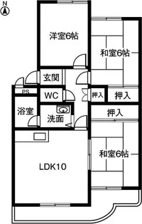 第4むらせ【4階】の間取り