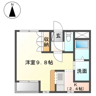 アンジェロ【205号室】の間取り