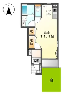 カーサ リアン【1階】の間取り