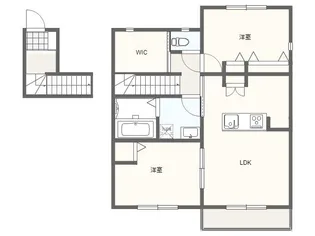 ブルーム萱津 B【201号室号室】の間取り